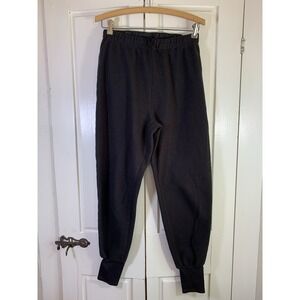 VTG Columbia Black Fleece Jogger Pants Womens Medium Gorpcore Outdoorsy Camping